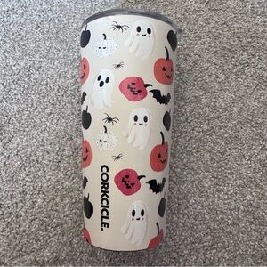 Corkcicle Cream Halloween Ghost & Pumpkin Tumbler 16oz